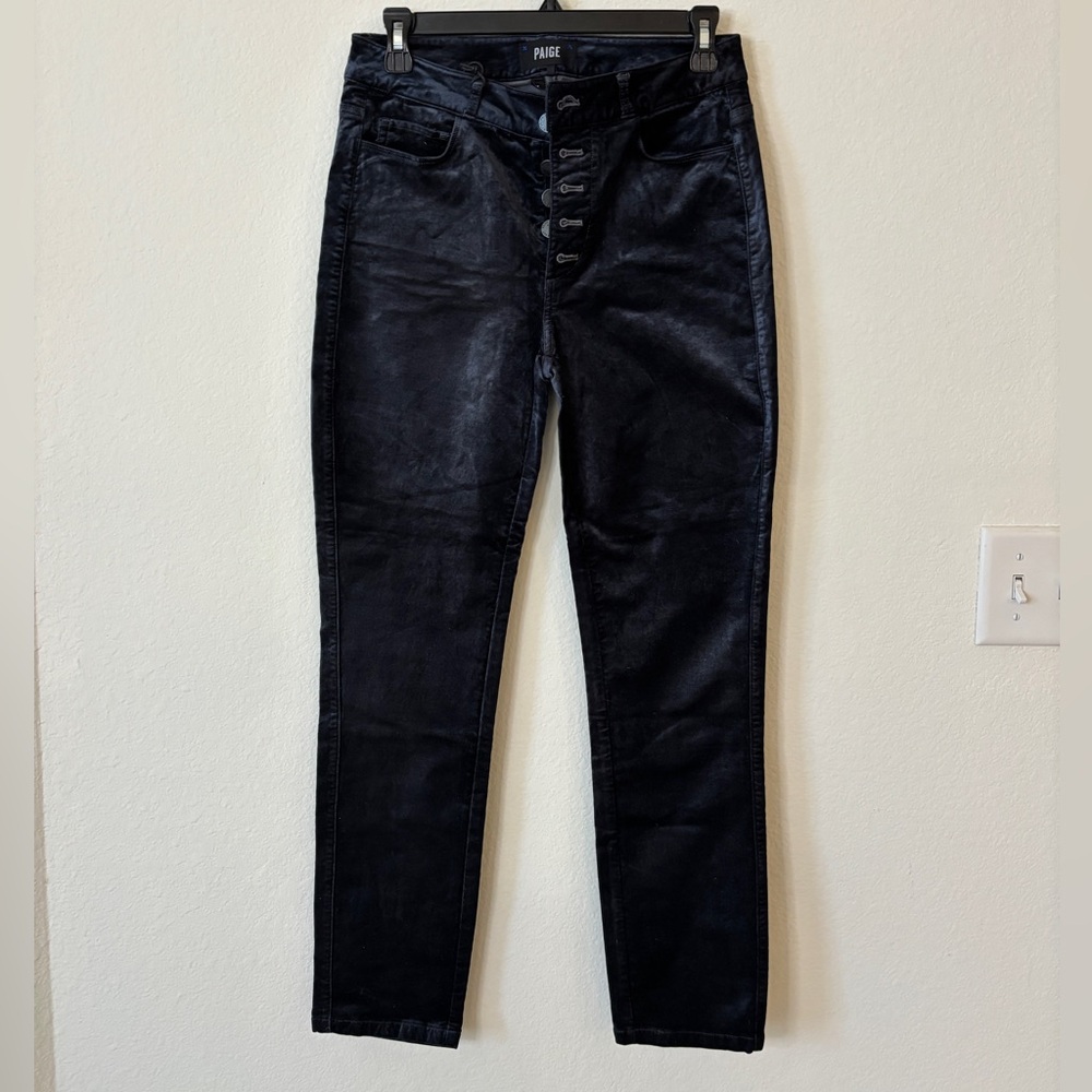 PAIGE Velvet Skinny Ankle Jeans